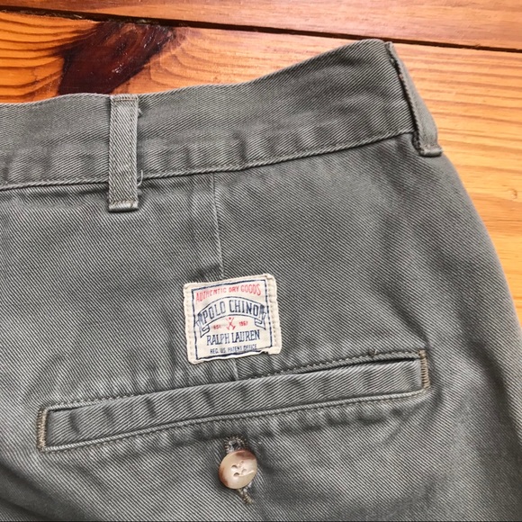 Polo Green Chino Shorts, GUC, 32 - Picture 10 of 11